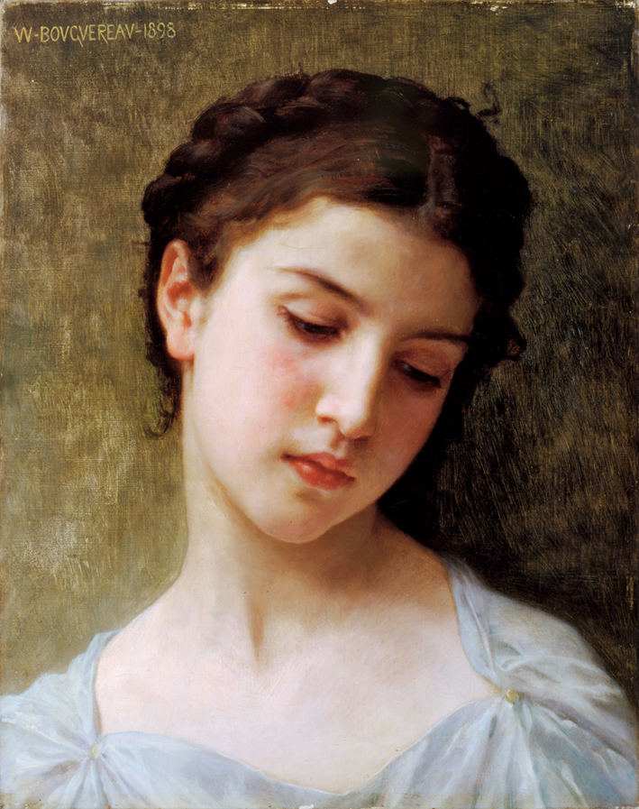  阿道夫·布格罗 Adolphe Bouguereau —— 女孩肖像习作